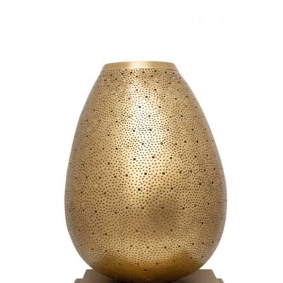 Handmade Moroccan Brass Table Lamp – Modern Small Table Lamp