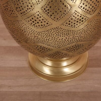 Moroccan Brass Pendant Light – Diamond Pattern Ceiling Lamp, Handmade Globe Light, Arabic Boho Hanging Lantern, Brass Shadow Fixture