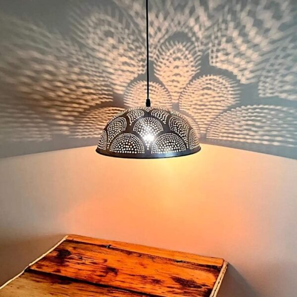 Perforated Moroccan Dome Pendant Light