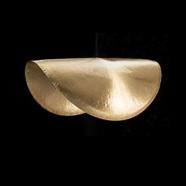 Handmade Brass Half-Moon Pendant Light