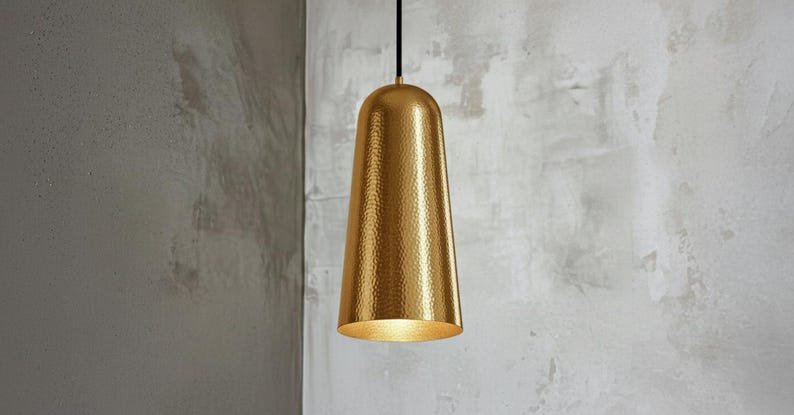 Hammered Copper Pendant Light: Moroccan Boho Style Ceiling Lamp