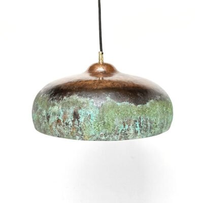 Green Patina Pendant Light , Patina Copper Kitchen Island Lighting