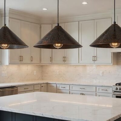 Handcrafted Patina Copper Dome Pendant Light: Rustic Moroccan Lighting