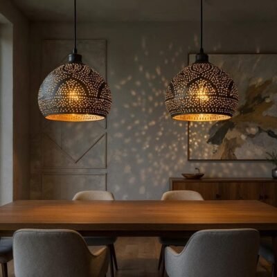 Moroccan Brass Dome Pendant Lights