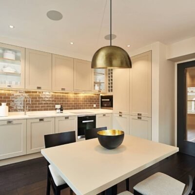 Brass Dome Pendant Light Modern Kitchen Island Ceiling Lamp