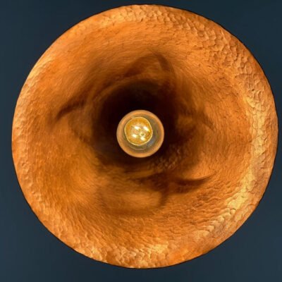 Oxidized Copper Dome Hanging Light ,Industrial Modern Copper lamp Patina,Dome Copper Pendant Lamp, Ceiling Dome Lamp,Farmhouse Pendant Light