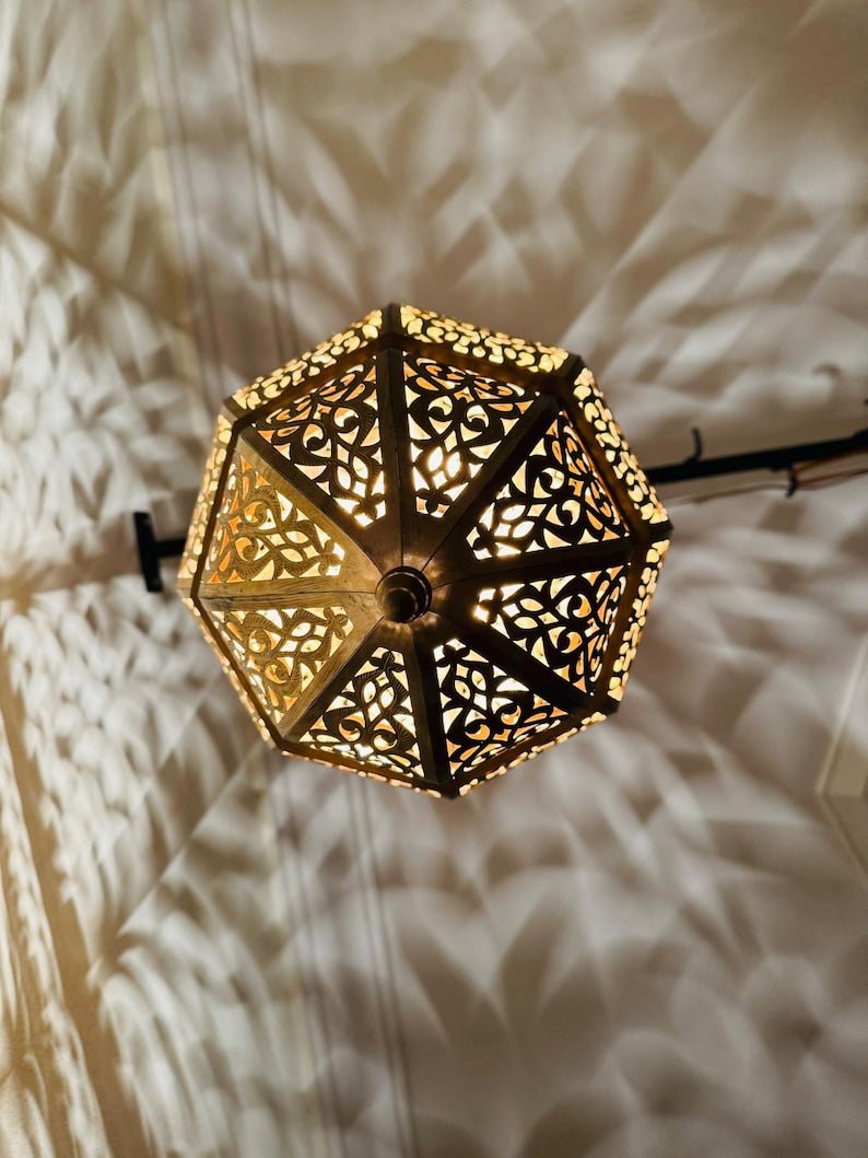 Brass pendant lights, Moroccan handmade design, pendant lamps