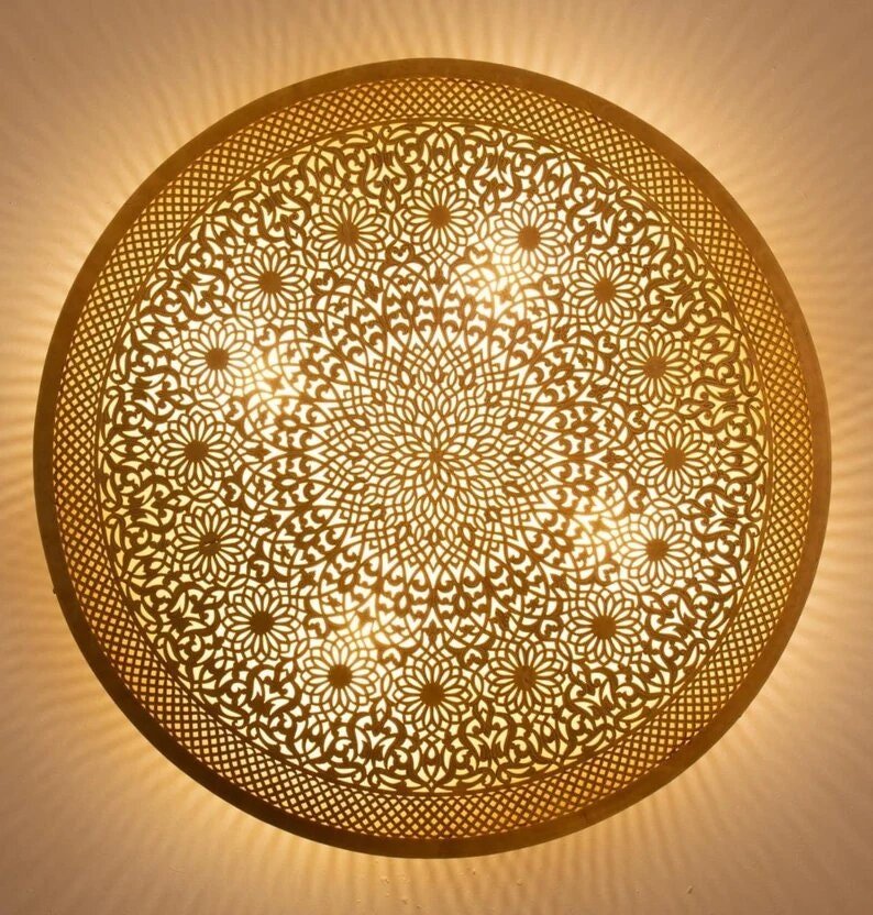 Moroccan Handmade Wall Light Moroccan Wall Lamp 4 Available Colors Art Deco Decor Light Diffuser Wall Sconce, Boho Lighting