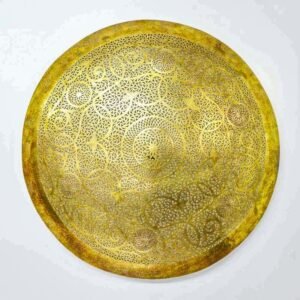 Large Moroccan Brass Mandala Wall Plate