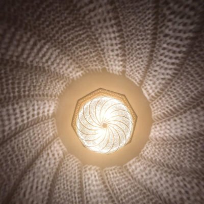 Handmade Moroccan Brass Pendant Light Fixture Rustic Farmhouse Hanging Ceiling Lamp Boho Chandelier for Kitchen, Dining Room & Entryway