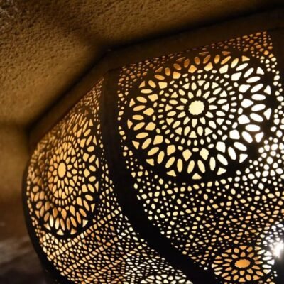 Moroccan Light Fixtures- Handmade Flush Ceiling Light, Simple Moroccan Ceiling lamp, Ceiling Light Fixture