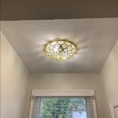 Flush Ceiling Light – Handcrafted Moroccan Brass Lighting