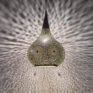 Teardrop Filigree Pendant Moroccan Shadow Ceiling Lamp