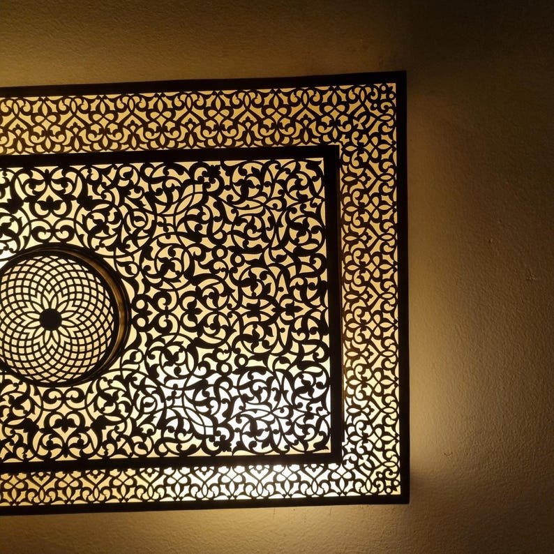 Handmade Moroccan Brass ceiling Lamp: Lighting Decor | US Duty-Free