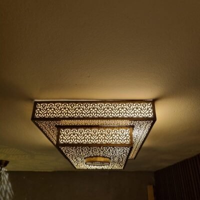 Handmade Moroccan Brass ceiling Lamp: Lighting Decor | US Duty-Free