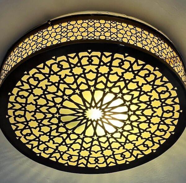 Round Islamic Star Pattern Lamp for Hallway, Living Room or Bedroom ​