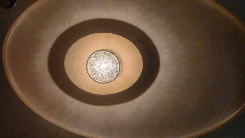 Handmade Moroccan Brass Pendant Light – Spherical Marrakesh Ceiling Lamp, Moroccan Chandelier, Arabian Lighting