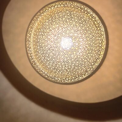 Handmade Moroccan Brass Pendant Light – Spherical Marrakesh Ceiling Lamp, Moroccan Chandelier, Arabian Lighting