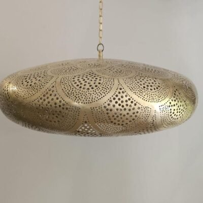 Moroccan brass pendant light